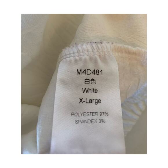 Crop top white on white pattern size xl - Picture 2 of 5